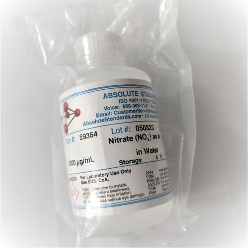 硝酸鹽氮 - 5000mg/L， 水中 - 100mL